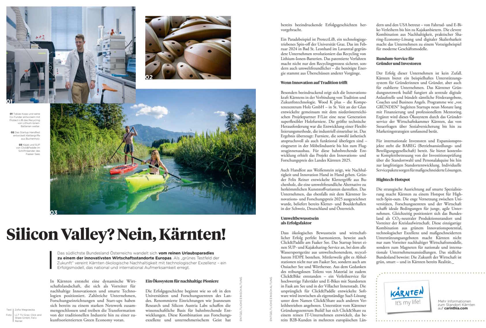 Click&Paddle in der Herbst-Ausgabe 2025 des Wirtschaftsmagazins Die Macher
